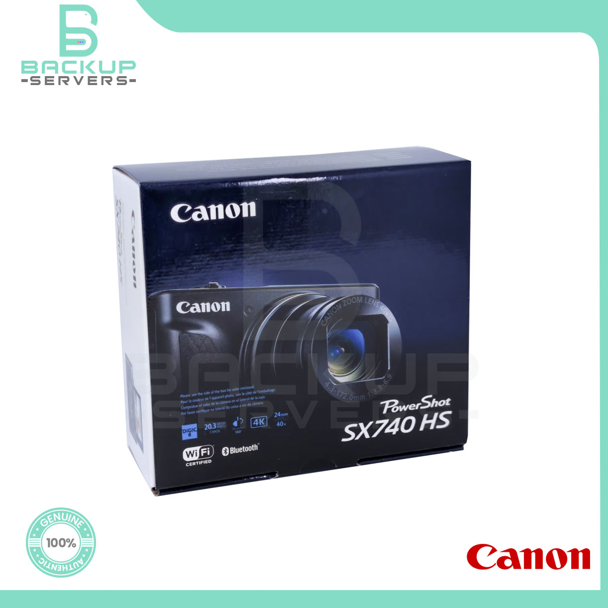 Canon PowerShot SX740 HS 20.3MP 4K 40x Optical Zoom Wi-Fi Compact